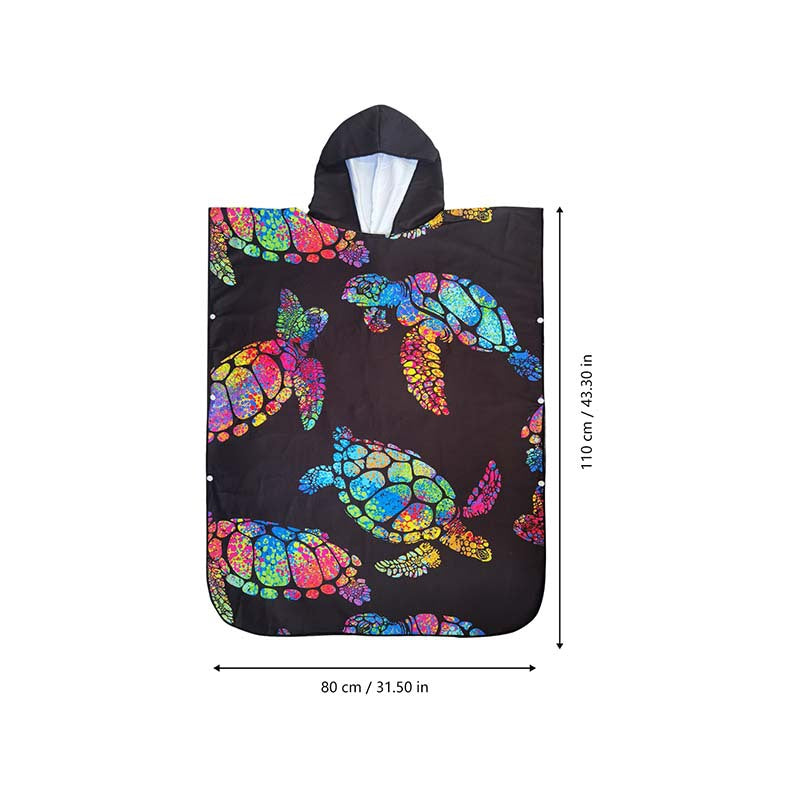 Bath towel with colorful sea turtle design Kalsten