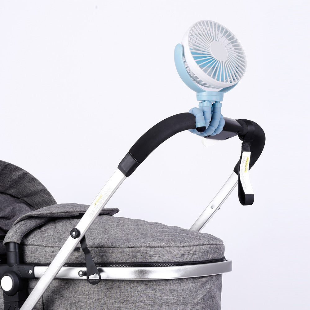 Unisex flexible mini fan with foldable holder Kalsten