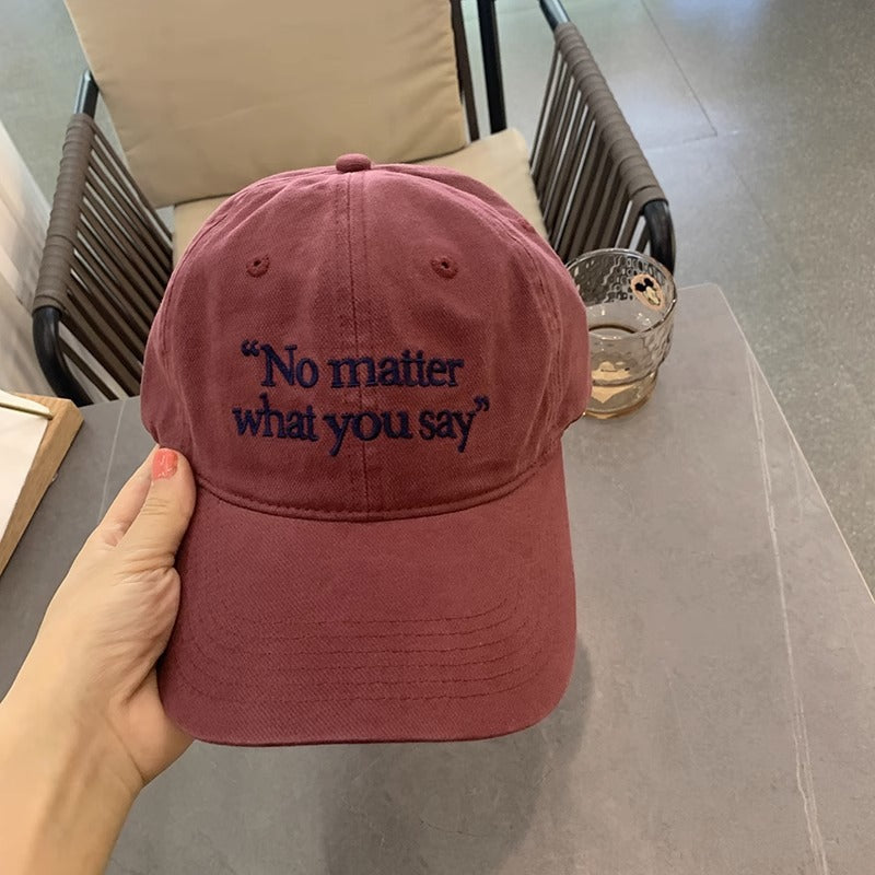 Women's Embroidered Motivational Phrase Baseball Cap Kalsten