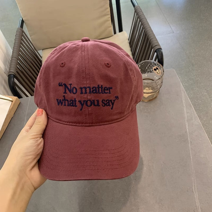 Women's Embroidered Motivational Phrase Baseball Cap Kalsten