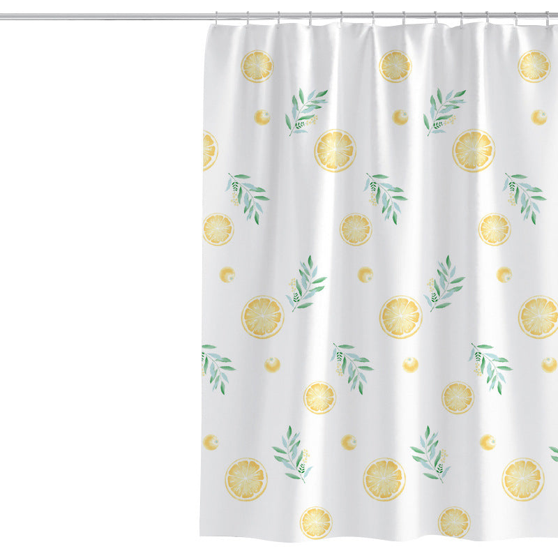 Women's Vibrant Citrus Print Shower Curtain Kalsten