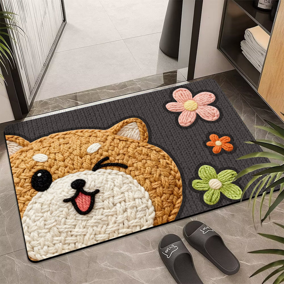 Cute Bear Shaped Welcome Mat