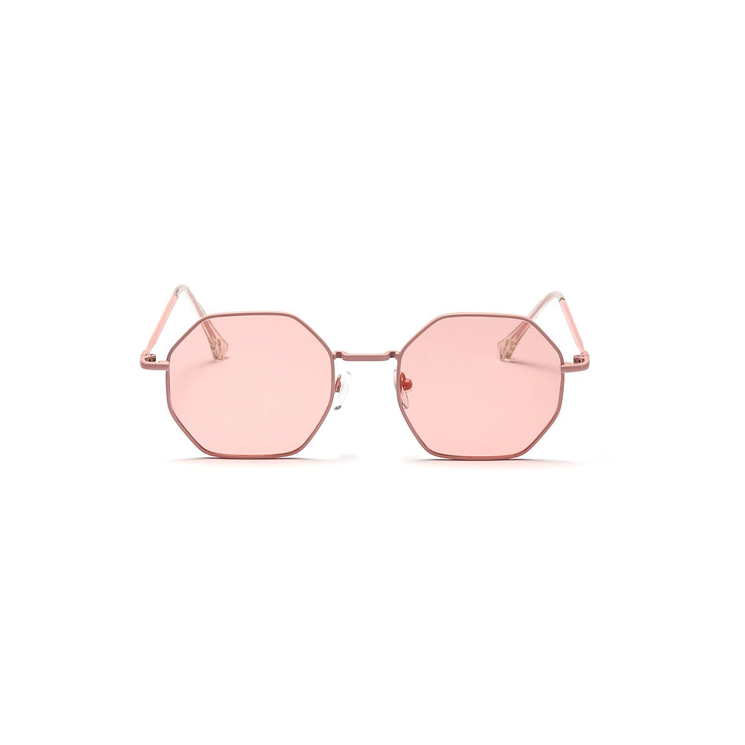 Women's octagonal sunglasses with elegant metal accents Kalsten