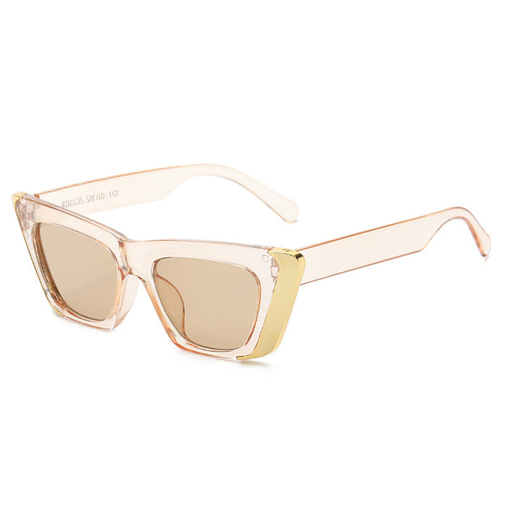 Women's fashionable sunglasses with square frame and luxurious inner lining Kalsten