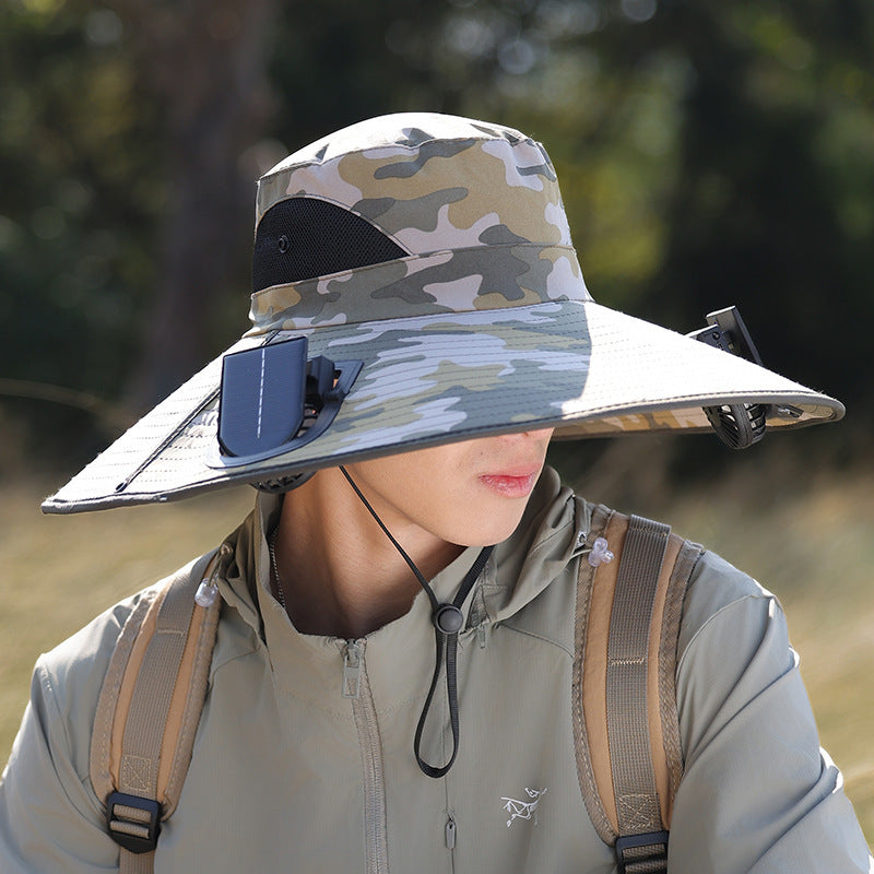 wide-brimmed outdoor sun hat with UV protection, breathable mesh, and adjustable chin strap Kalsten