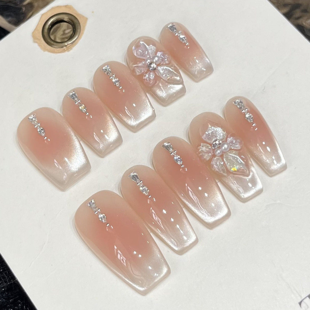 Artificial Nail Set with Romantic Design Kalsten