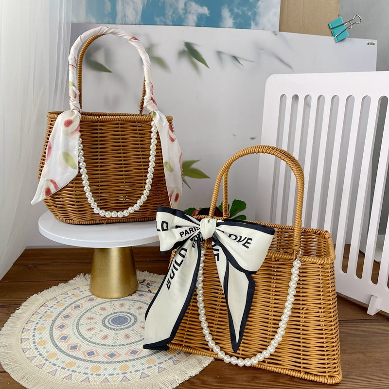 Women Diamond-shaped Handheld Basket Kalsten