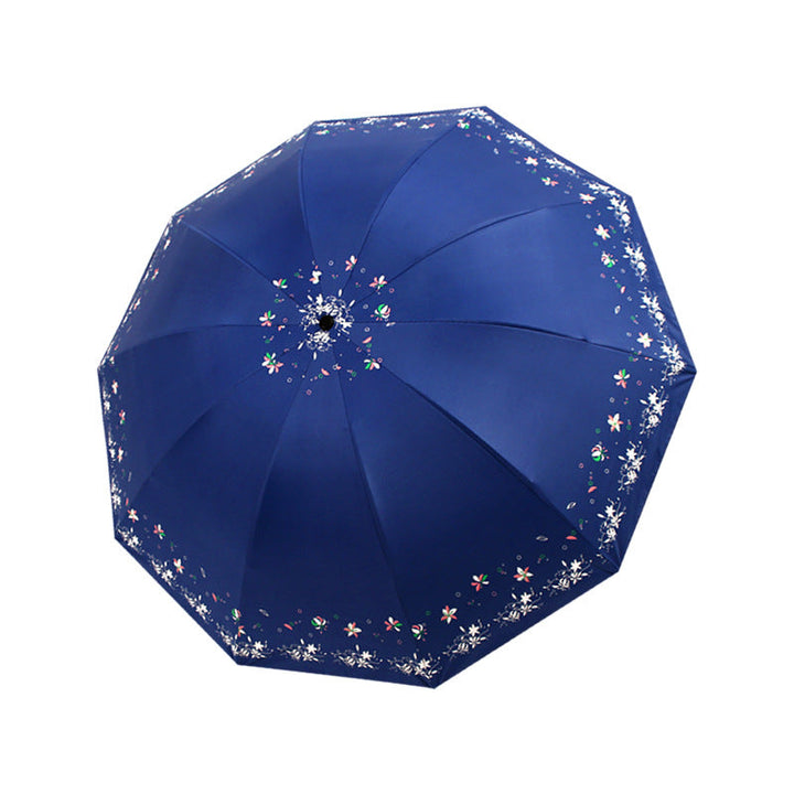 Women's Foldable Umbrella with Floral Patterns Kalsten