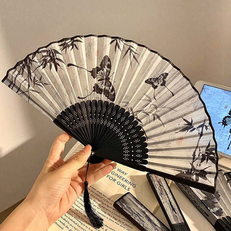 Handmade Fan with Elegant Butterfly Design Kalsten