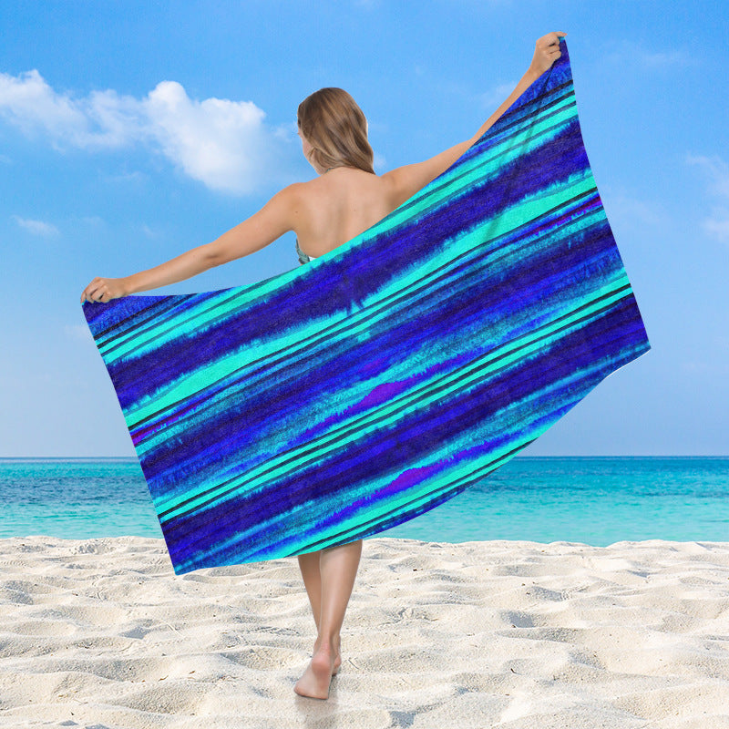 Women's beach towel with vibrant palm motif Kalsten