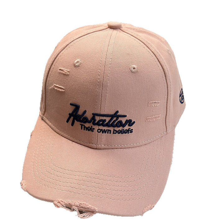 Women's Distressed Embroidered Baseball Cap Kalsten