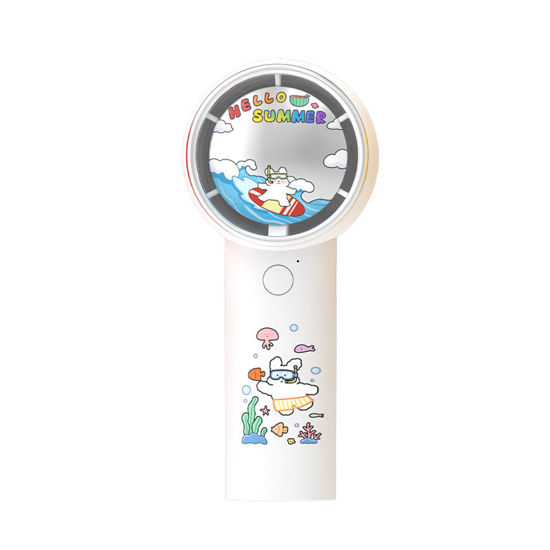 Unisex Handheld Fan with Cartoon Design Kalsten