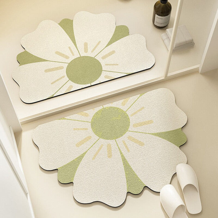 Floral Pattern Bath Mat Kalsten