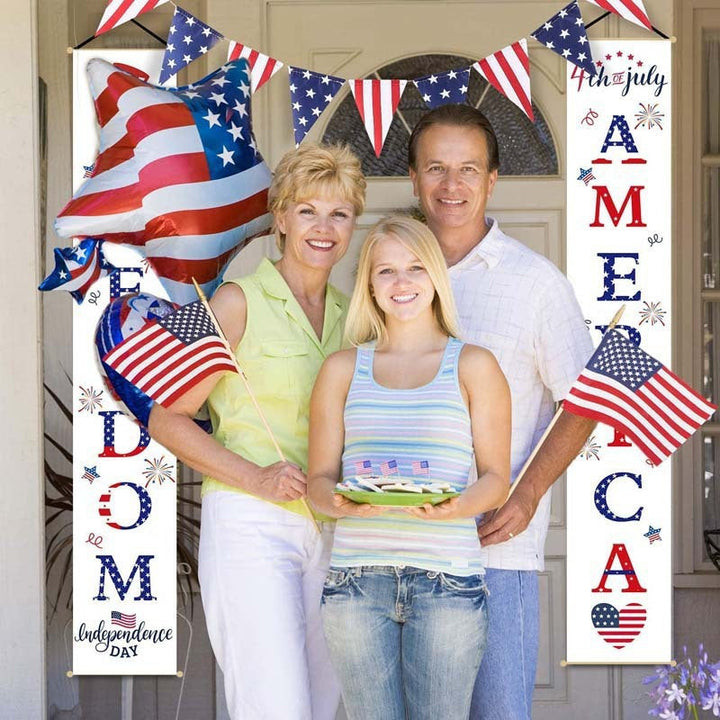 Unisex nan hanging patriotic door banner set Kalsten
