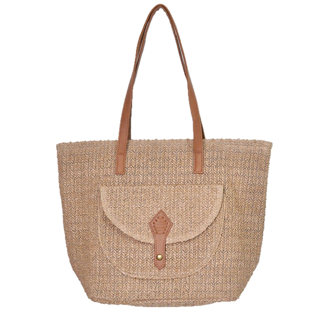 Shopping bag with magnetic closure and reinforced carrying handles Kalsten