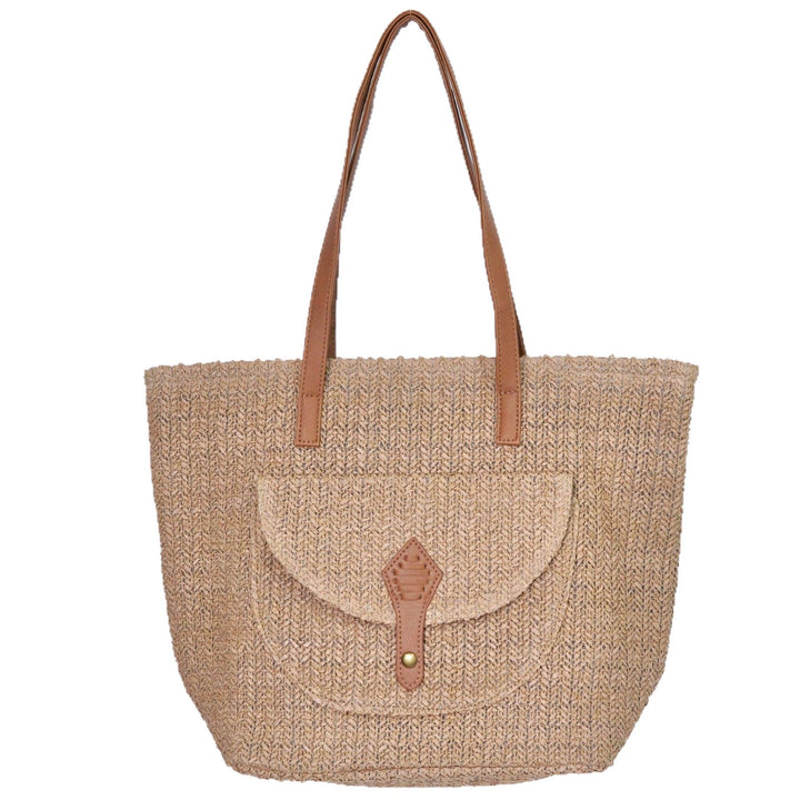 Shopping bag with magnetic closure and reinforced carrying handles Kalsten