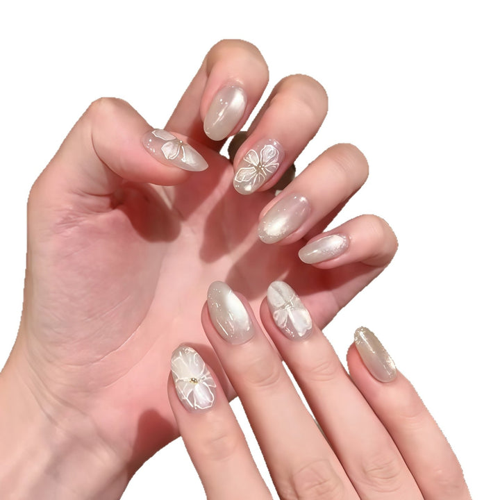 Artificial nails with delicate flower design Kalsten