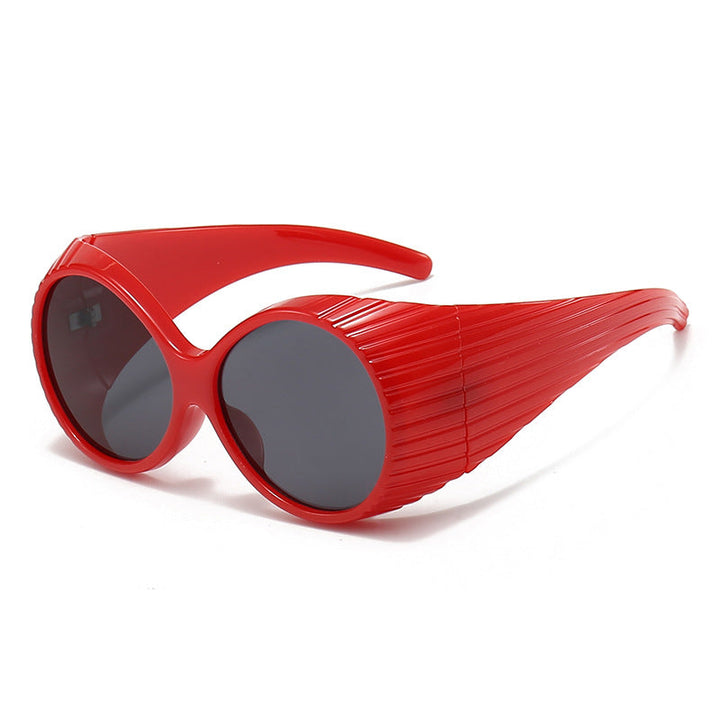 Women Oversized Cat-Eye Sunglasses with Stylish, Textured Frame Kalsten