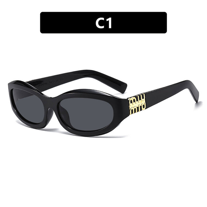 Women’s fashionable sunglasses in a curved design with luxurious details Kalsten