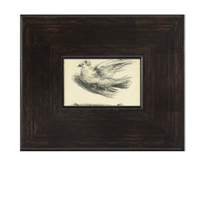 Vintage-inspired Layered Bird Artwork