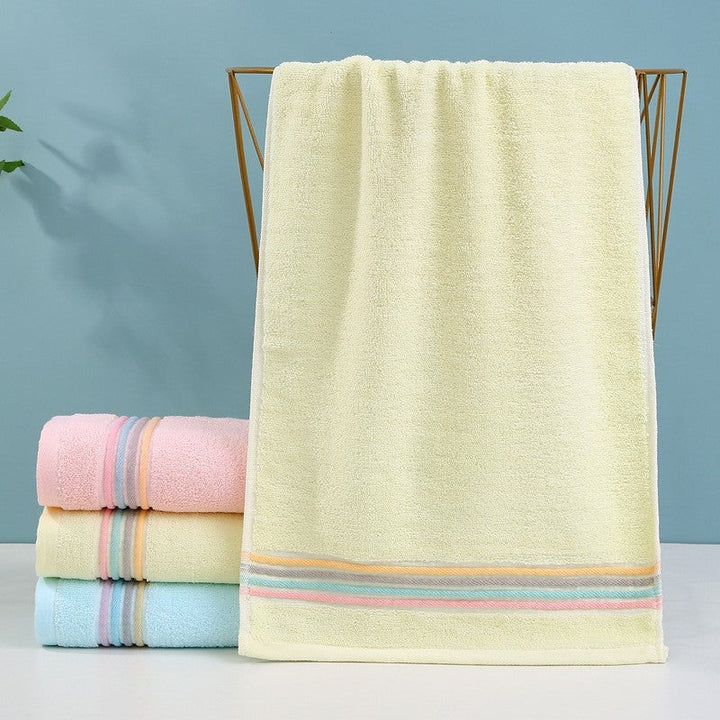 Terry Bath Towel with High-Quality Check Border Kalsten
