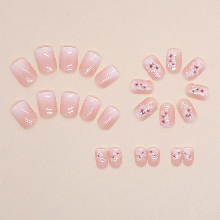Elegant Floral Print Nail Art Tips Kalsten
