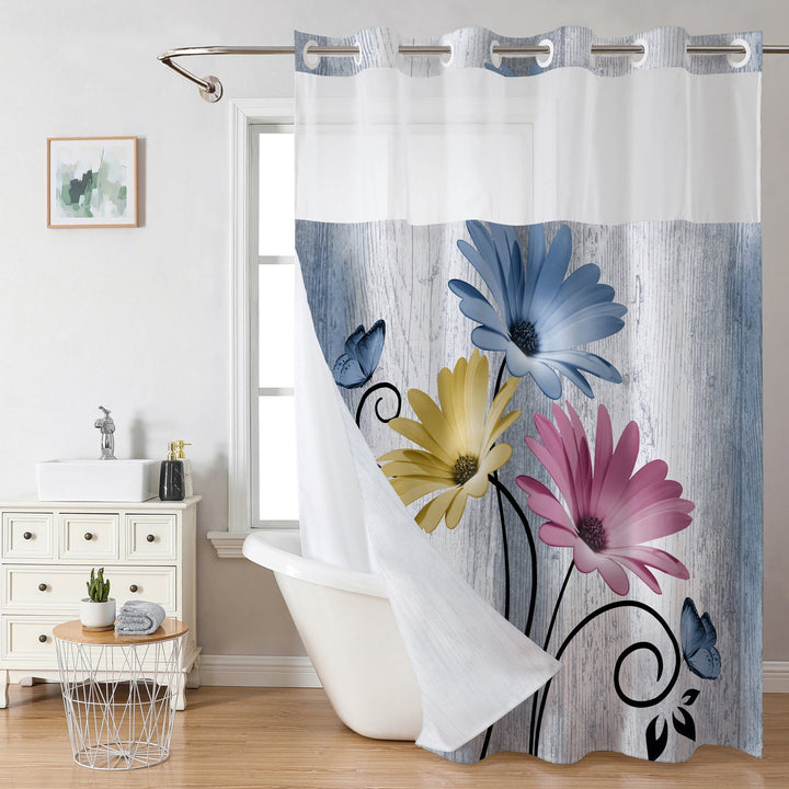 Floral Print Shower Curtain Kalsten