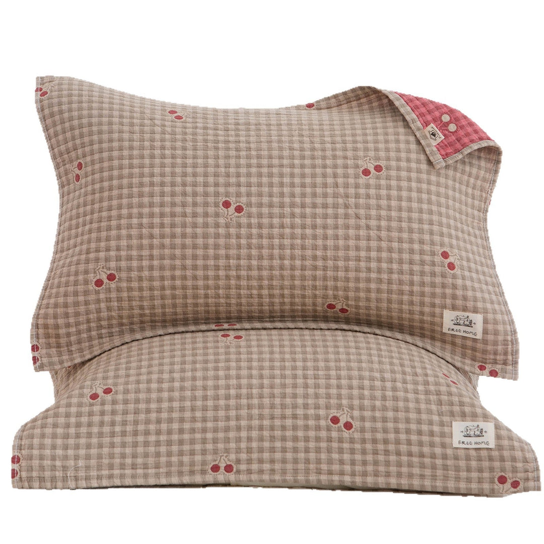 Women's pillowcase with modern checkered pattern Kalsten