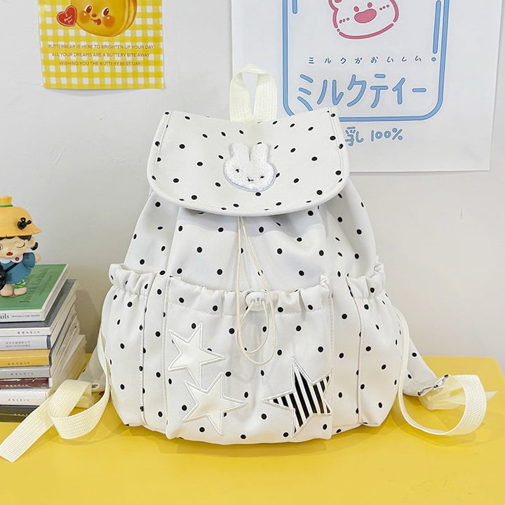 Cute Cartoon-Themed Drawstring School Backpack
