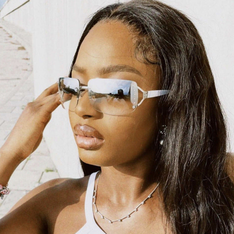 Women's futuristic, sleek Shield sunglasses Kalsten