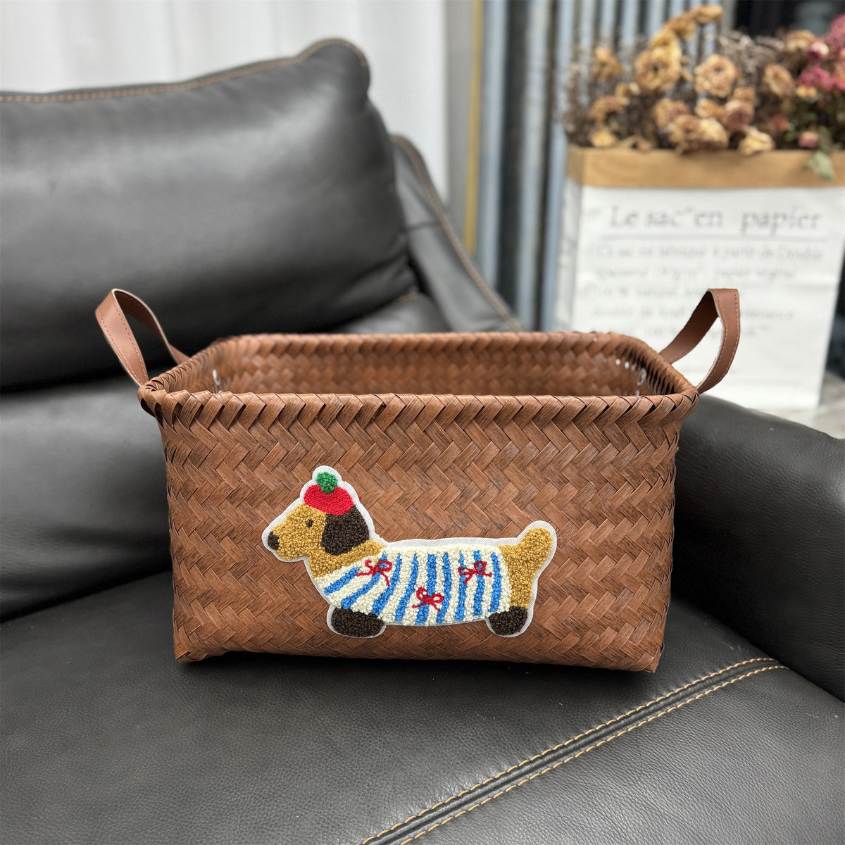Woven storage basket Acalora