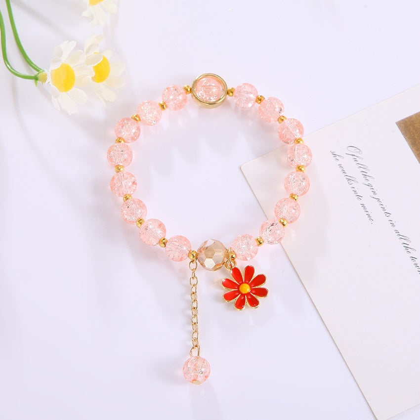 Elegant bracelet with flower pendant Kalsten