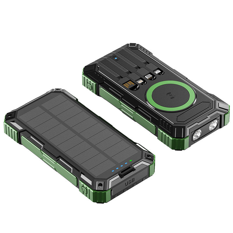 Robust Solar Power Bank with Multifunctional Connections Kalsten