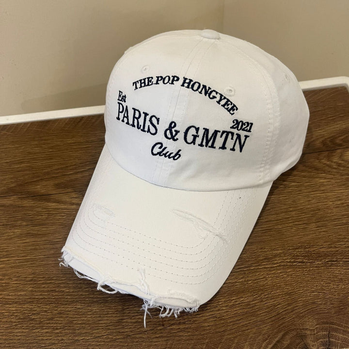 Men's Distressed Cotton Twill Baseball Cap Kalsten