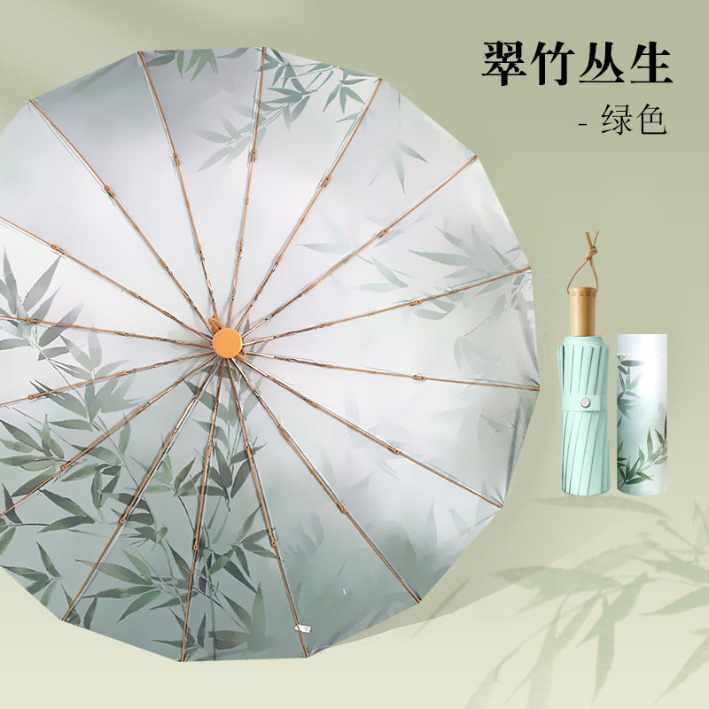 Women Foldable Umbrella with Floral Pattern Kalsten