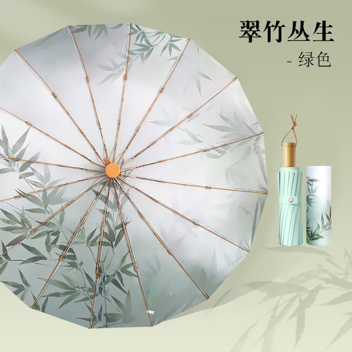 Women Foldable Umbrella with Floral Pattern Kalsten