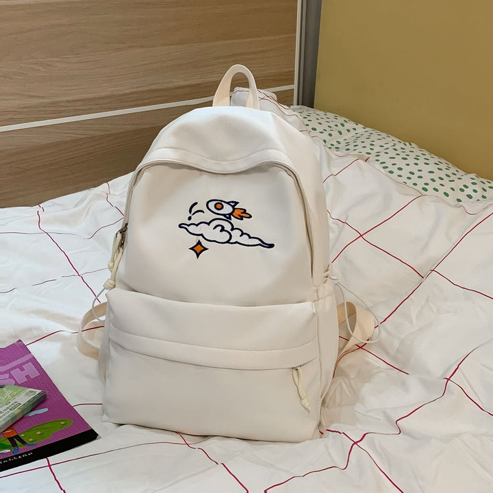 Fashionable backpack with artistic embroidery design Kalsten