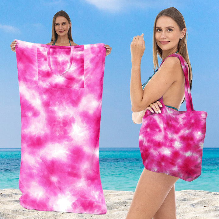 Beach towel with elegant floral patterns Kalsten