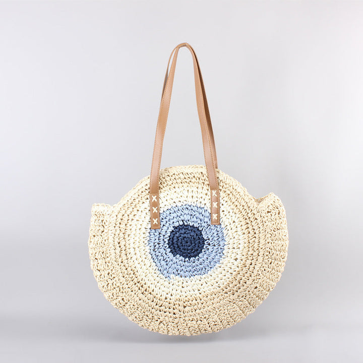 Round Basket Bag with Modern Design Kalsten