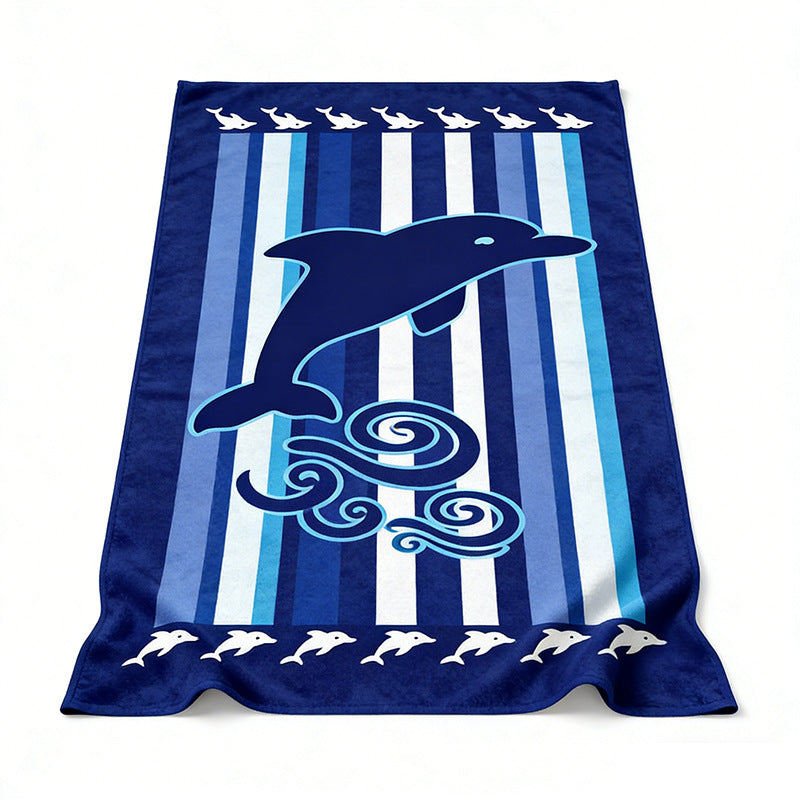 Beach towel with colorful stripe pattern Kalsten