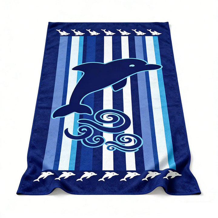 Beach towel with colorful stripe pattern Kalsten