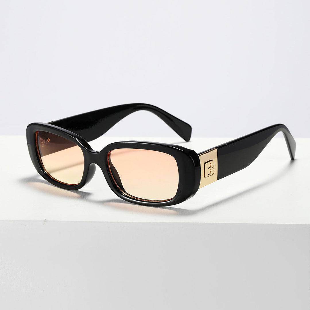 Women trendy sunglasses with fashionable clear frame and UV protection Kalsten