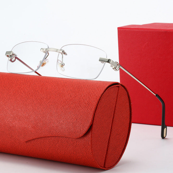 Women's fashionable rectangular sunglasses with delicate metal frame Kalsten
