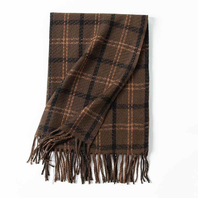 Women Checked Wool Coat Kalsten