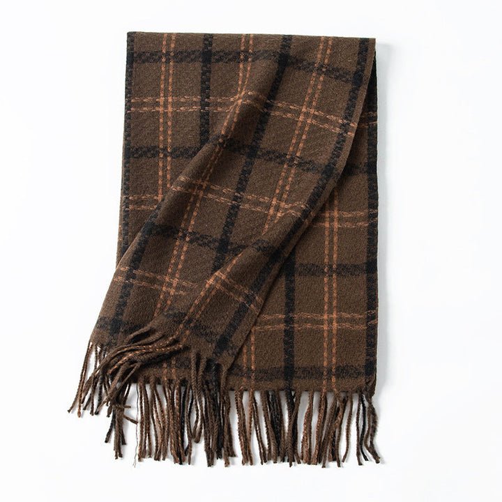 Women Checked Wool Coat Kalsten