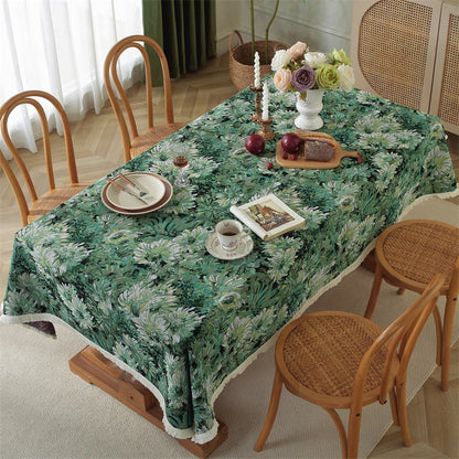 Decorative Floral Tapestry Tablecloth