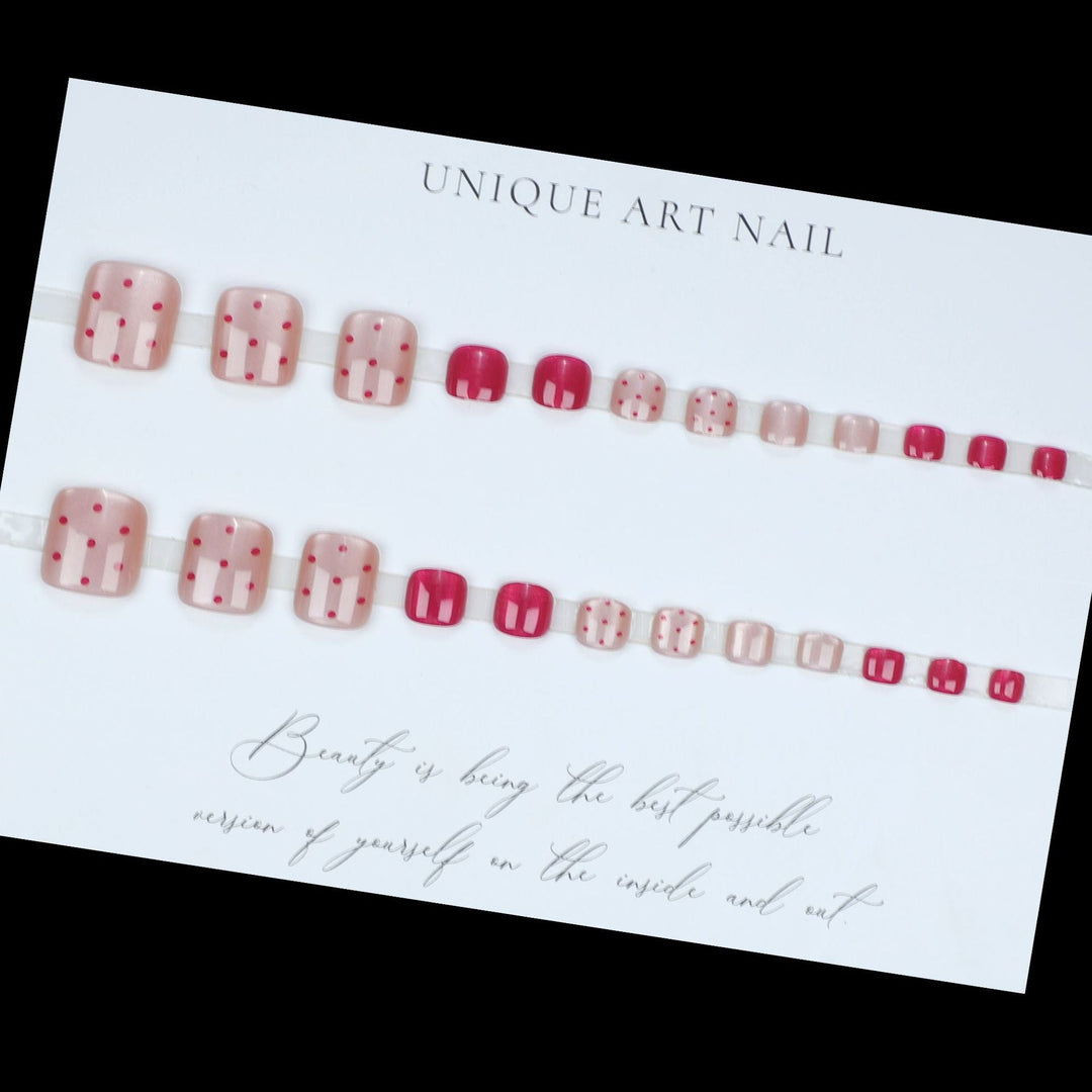 Trendy Press-On Toe Nail Art Kalsten