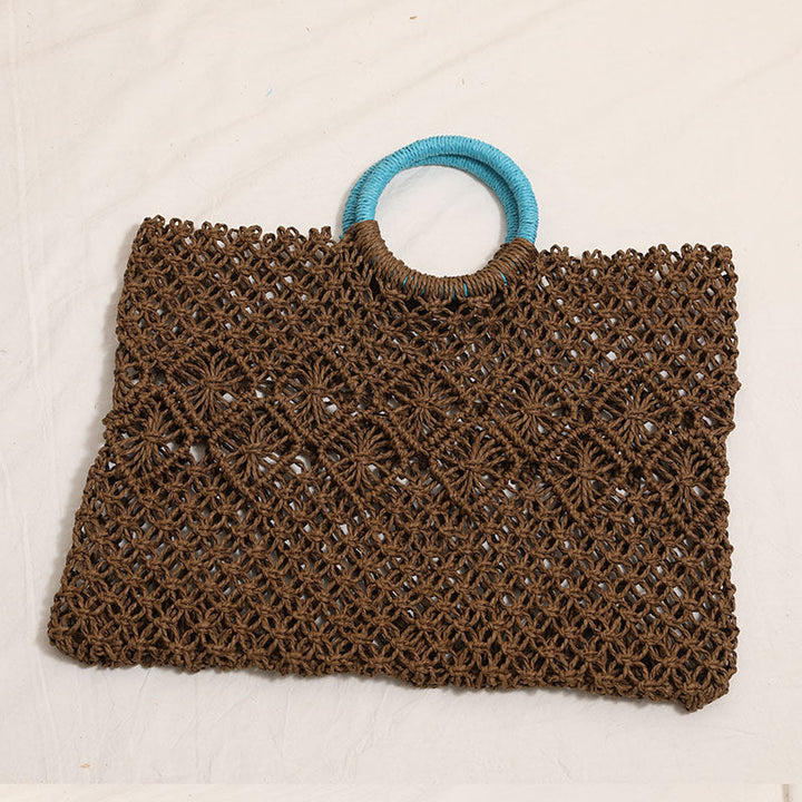 Elegant and Handmade Macrame Basket Bag Kalsten