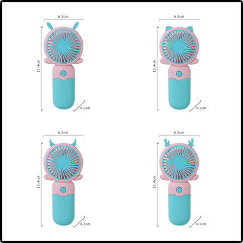Unisex Portable Handheld Fan with Funny Animal Design Kalsten