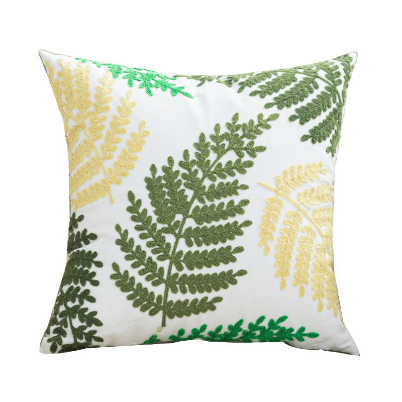 Women Decorative Cushion Cover with Fine Floral Embroidery Kalsten